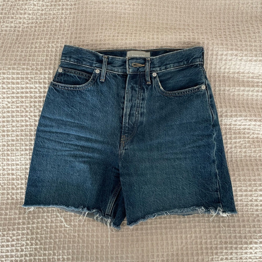 Everlane Rigid Way High Denim Shorts